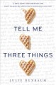 Tell me three things  Cover Image
